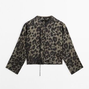 Massimo Dutti Leopard Print Blouse
